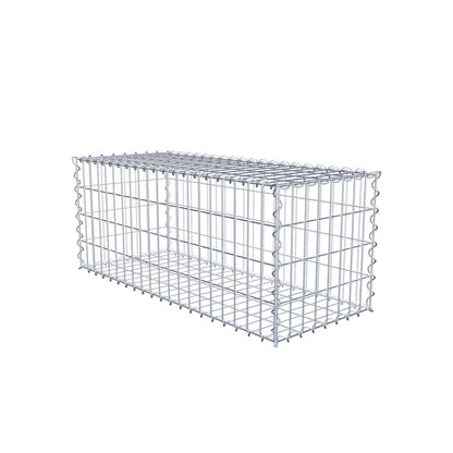Gabion 100 cm x 40 cm x 40 cm (L x H x P), mailles 5 cm x 10 cm, spirale