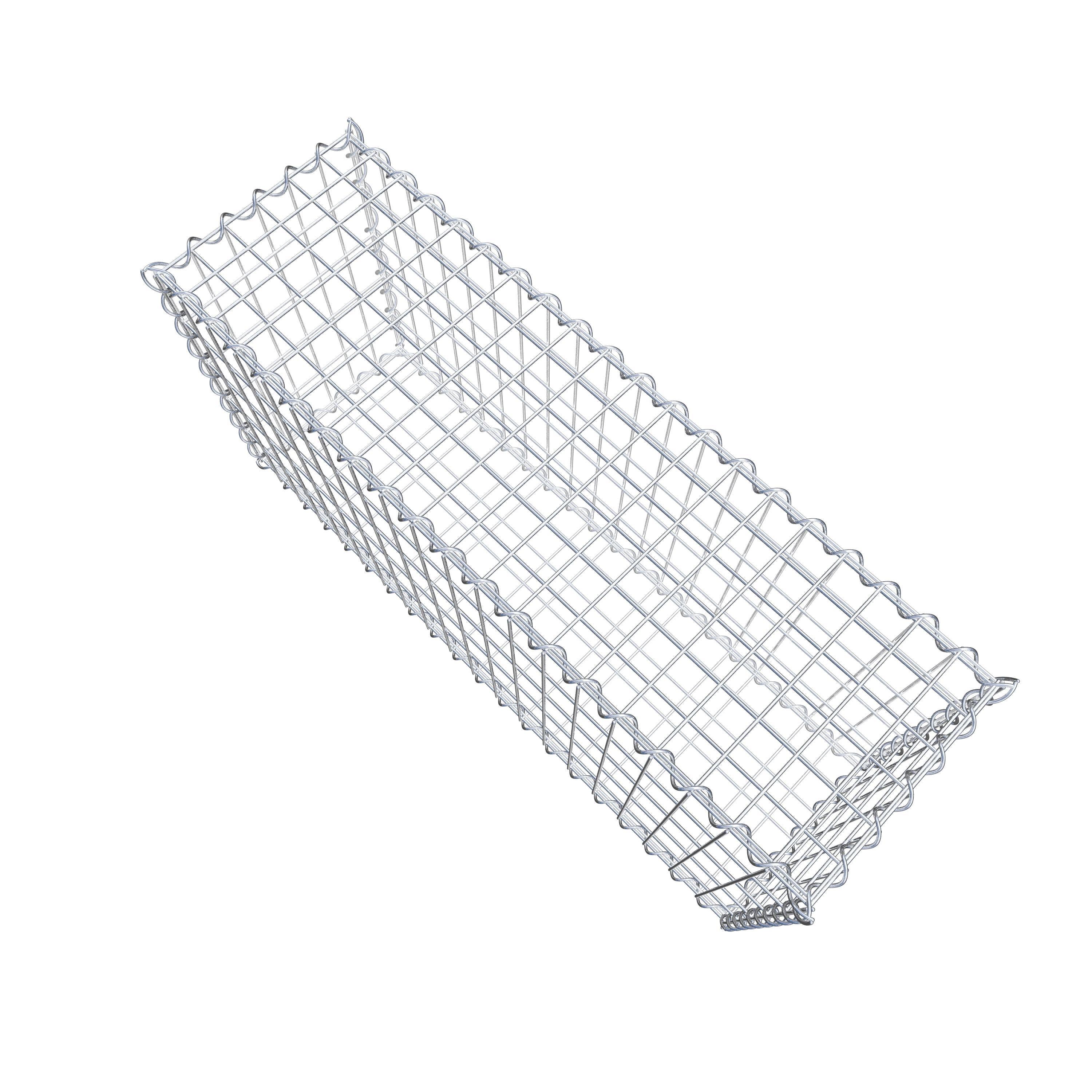 Gabion 100 cm x 50 cm x 30 cm (L x H x D), maskstorlek 5 cm x 10 cm, spiral