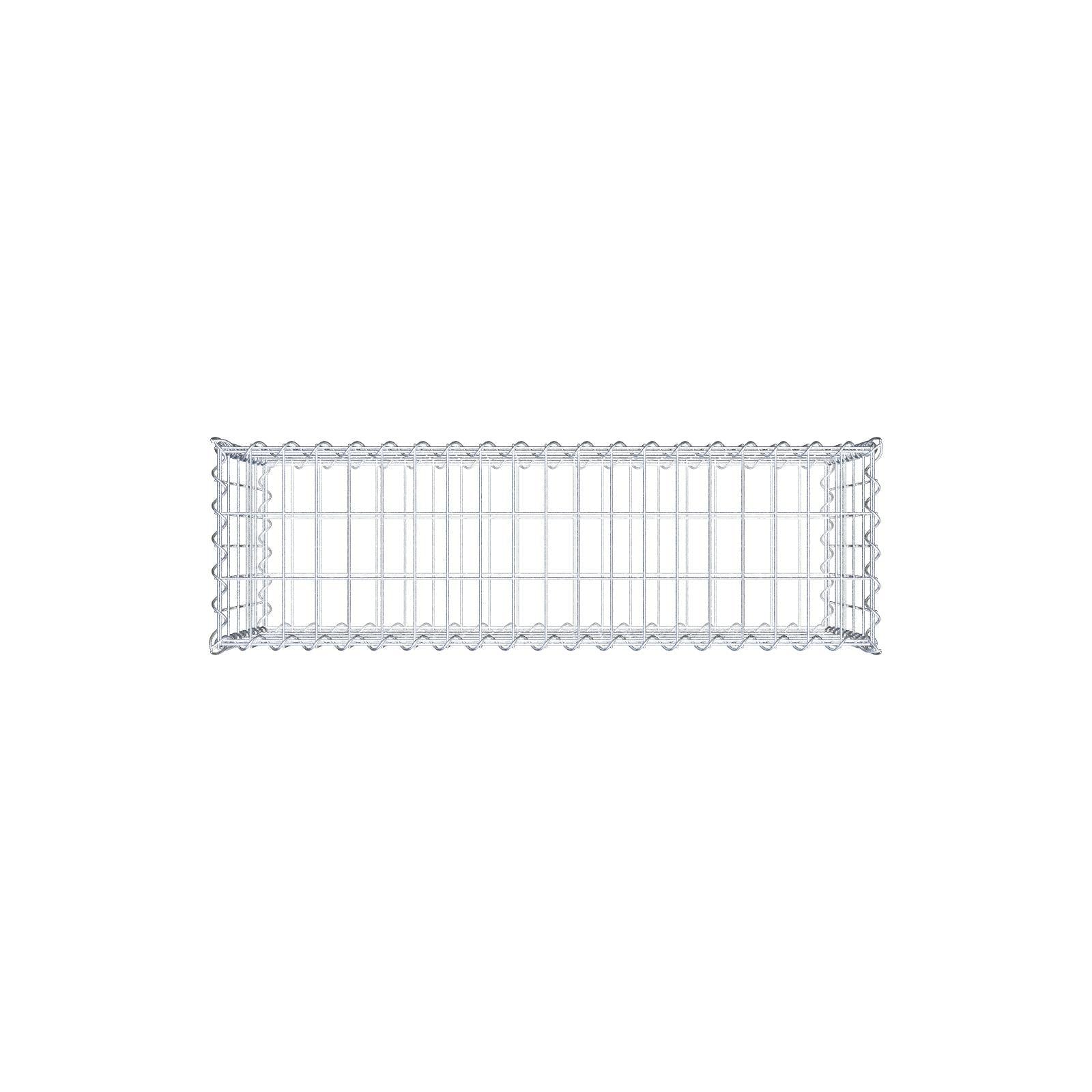 Sparset 3x Gabione 100 cm x 50 cm x 30 cm (L x H x T), Maschenweite 5 cm x 10 cm, Spirale