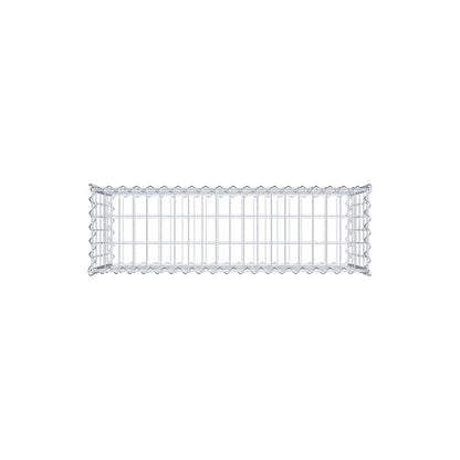 Gabion 100 cm x 50 cm x 30 cm (L x H x D), maskestørrelse 5 cm x 10 cm, spiral