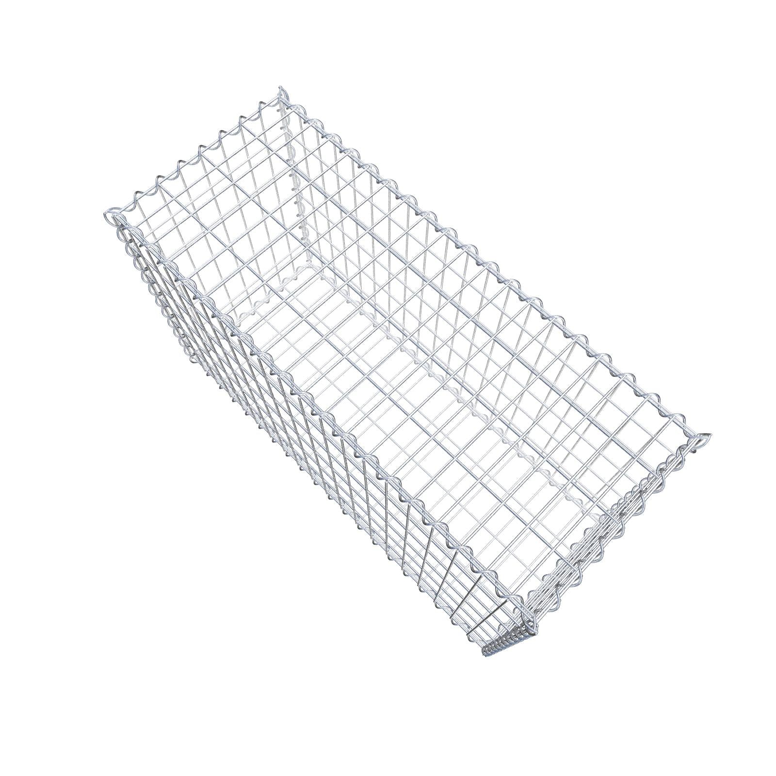 Gabion 100 cm x 60 cm x 40 cm (L x H x D), mesh size 5 cm x 10 cm, spiral