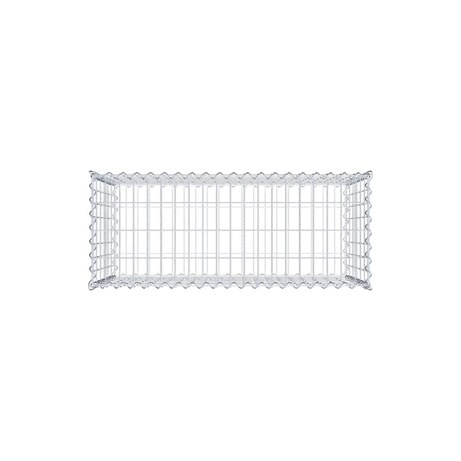 Gabion 100 cm x 60 cm x 40 cm (L x H x D), mesh size 5 cm x 10 cm, spiral