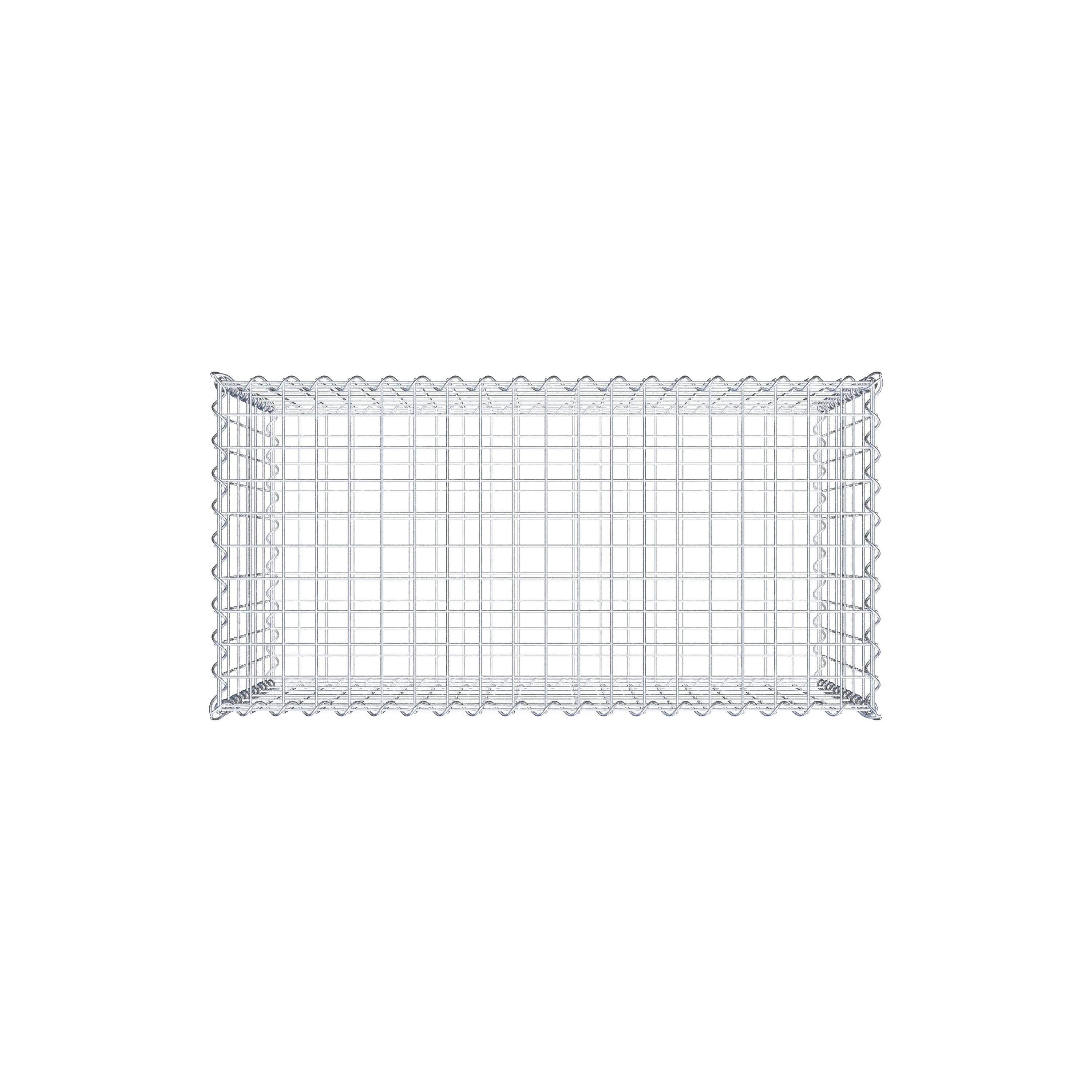 Gabion 100 cm x 60 cm x 50 cm (L x H x D), maskestørrelse 5 cm x 10 cm, spiral