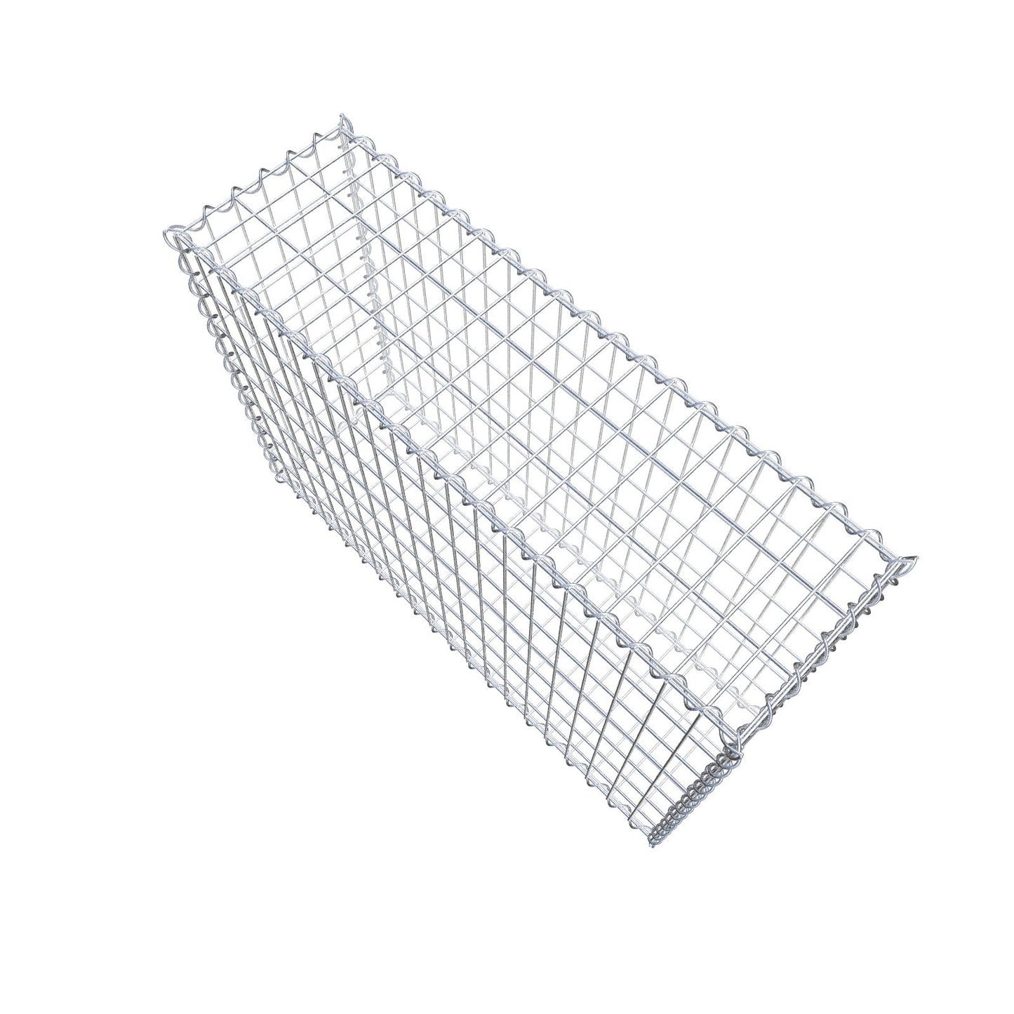 Gabion 100 cm x 70 cm x 30 cm (L x H x D), maskestørrelse 5 cm x 10 cm, spiral