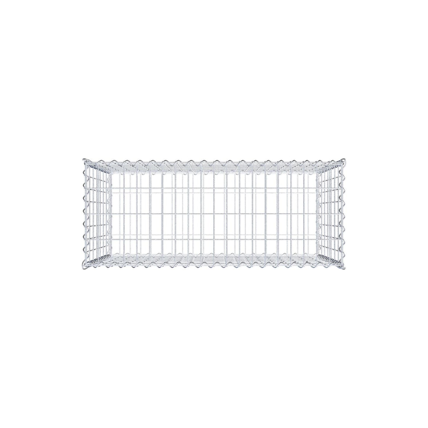 Gavión 100 cm x 70 cm x 40 cm (L x A x P), luz de malla 5 cm x 10 cm, en espiral