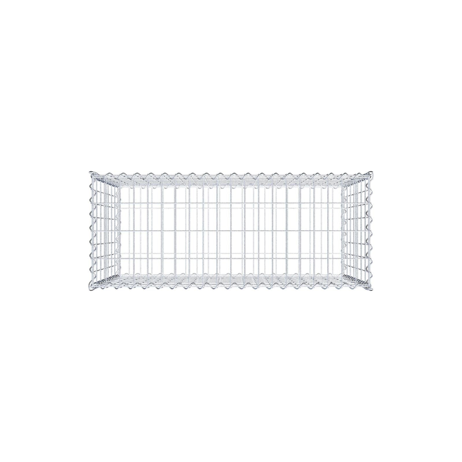 Gabion 100 cm x 70 cm x 40 cm (L x H x D), mesh size 5 cm x 10 cm, spiral
