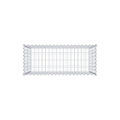 Gavión 100 cm x 70 cm x 40 cm (L x A x P), luz de malla 5 cm x 10 cm, en espiral