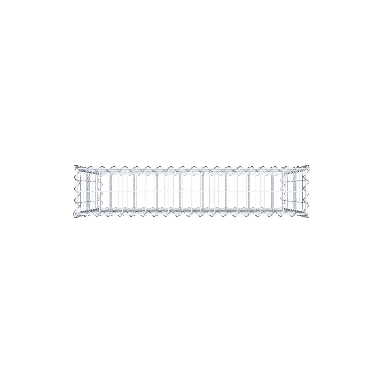 Gabion 100 cm x 80 cm x 20 cm (L x H x D), mesh size 5 cm x 10 cm, spiral