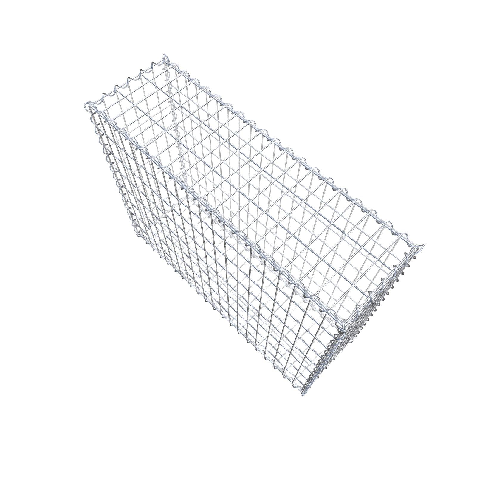 Gabion 100 cm x 80 cm x 30 cm (L x H x P), mailles 5 cm x 10 cm, spirale