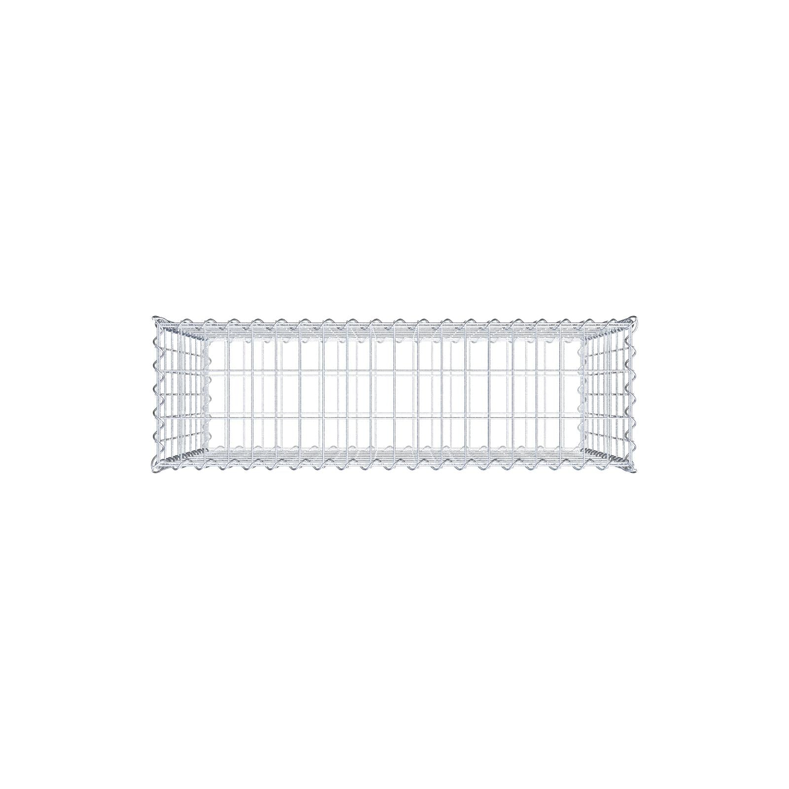 Gabion 100 cm x 80 cm x 30 cm (L x H x P), mailles 5 cm x 10 cm, spirale