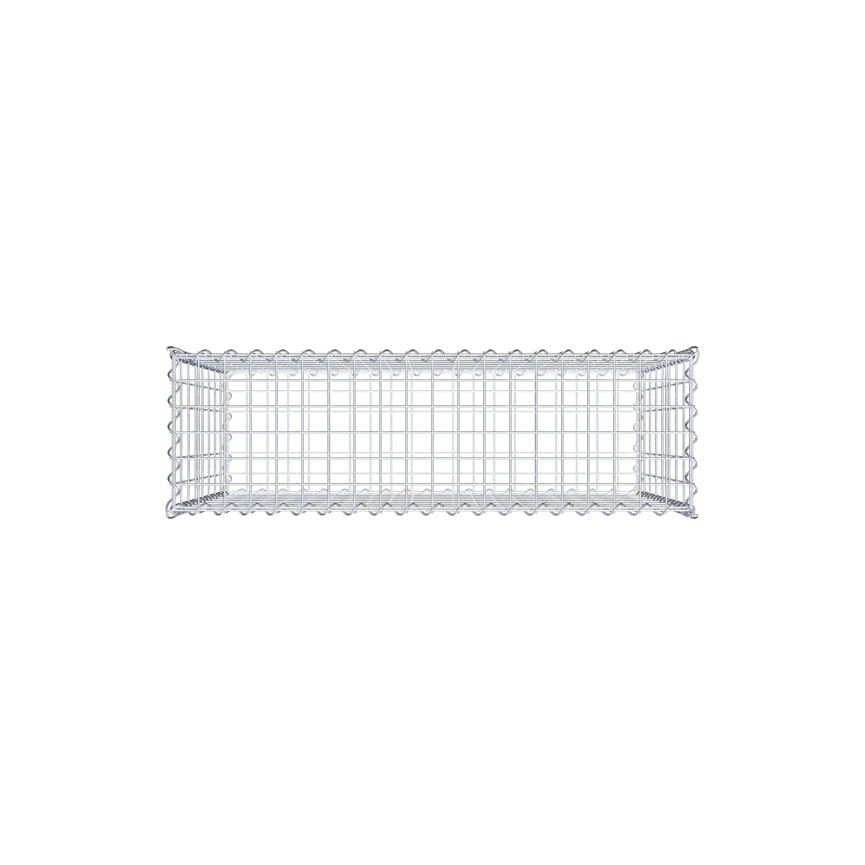 Gabion 100 cm x 80 cm x 30 cm (L x H x D), maskstorlek 5 cm x 10 cm, spiral