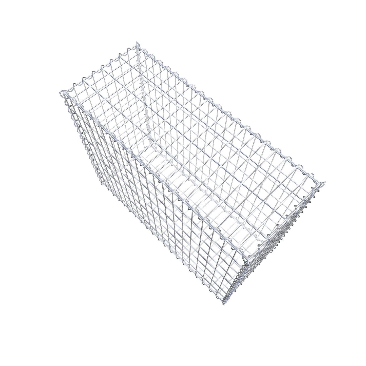 Gabion 100 cm x 80 cm x 40 cm (L x H x D), mesh size 5 cm x 10 cm, spiral