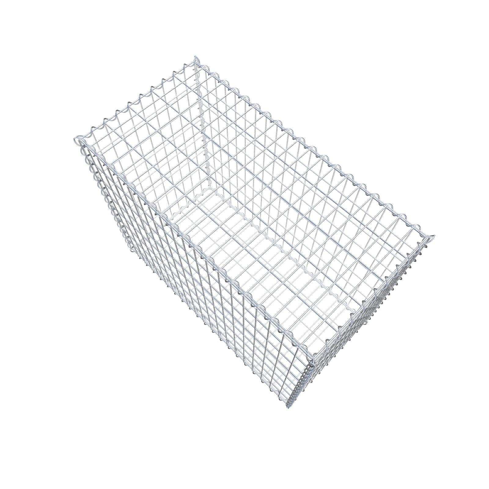 Gabion 100 cm x 80 cm x 50 cm (L x H x P), mailles 5 cm x 10 cm, spirale