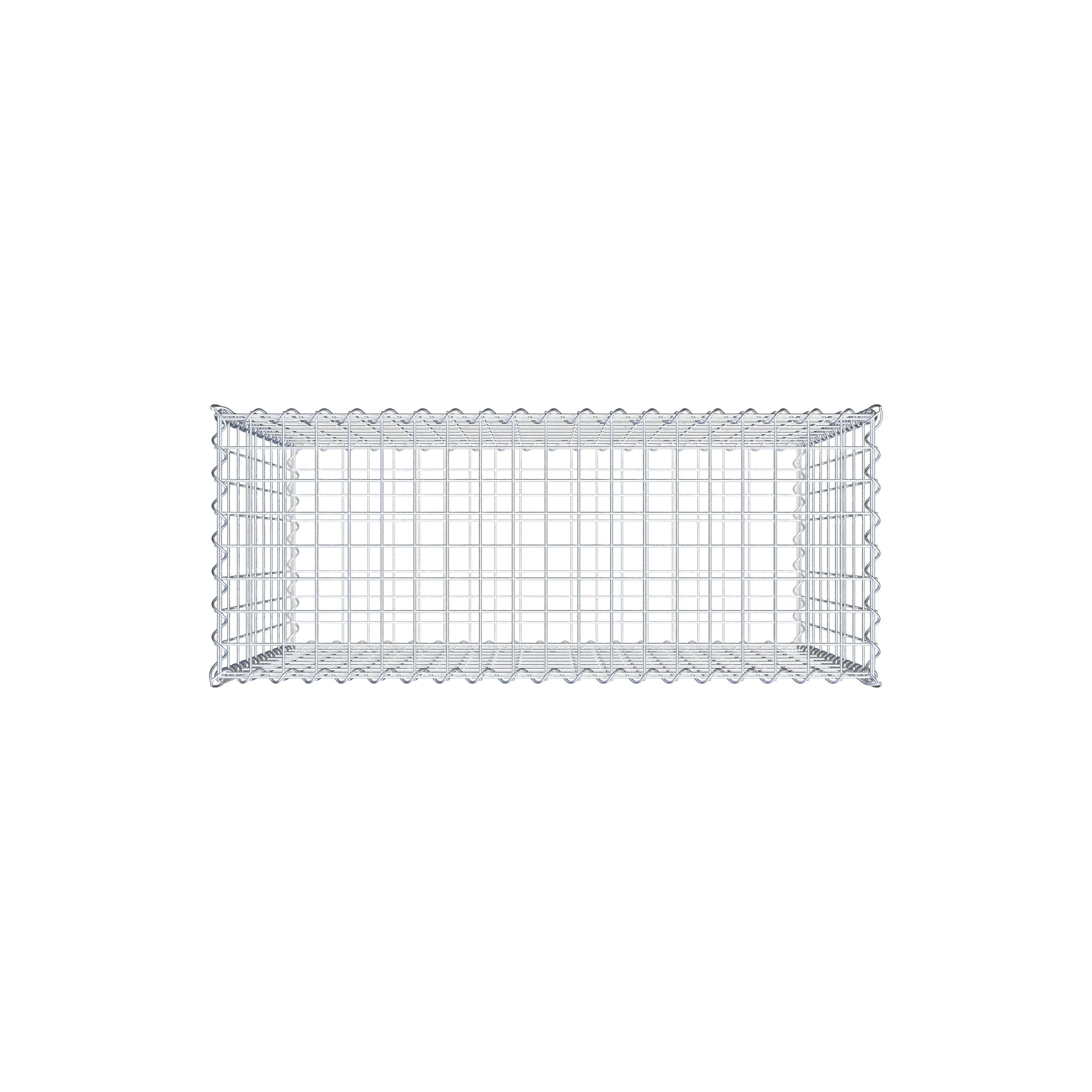 Gabion 100 cm x 90 cm x 40 cm (L x H x D), mesh size 5 cm x 10 cm, spiral