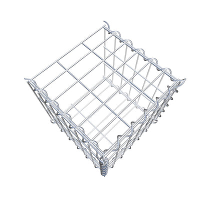 Tilläggsgabion typ 2 30 cm x 30 cm x 30 cm (L x H x D), maskstorlek 5 cm x 10 cm, spiral