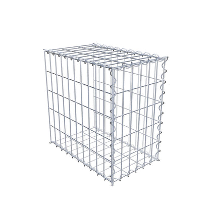 Gavión adulto tipo 2 50 cm x 50 cm x 30 cm (largo x alto x profundidad), tamaño de malla 5 cm x 10 cm, espiral