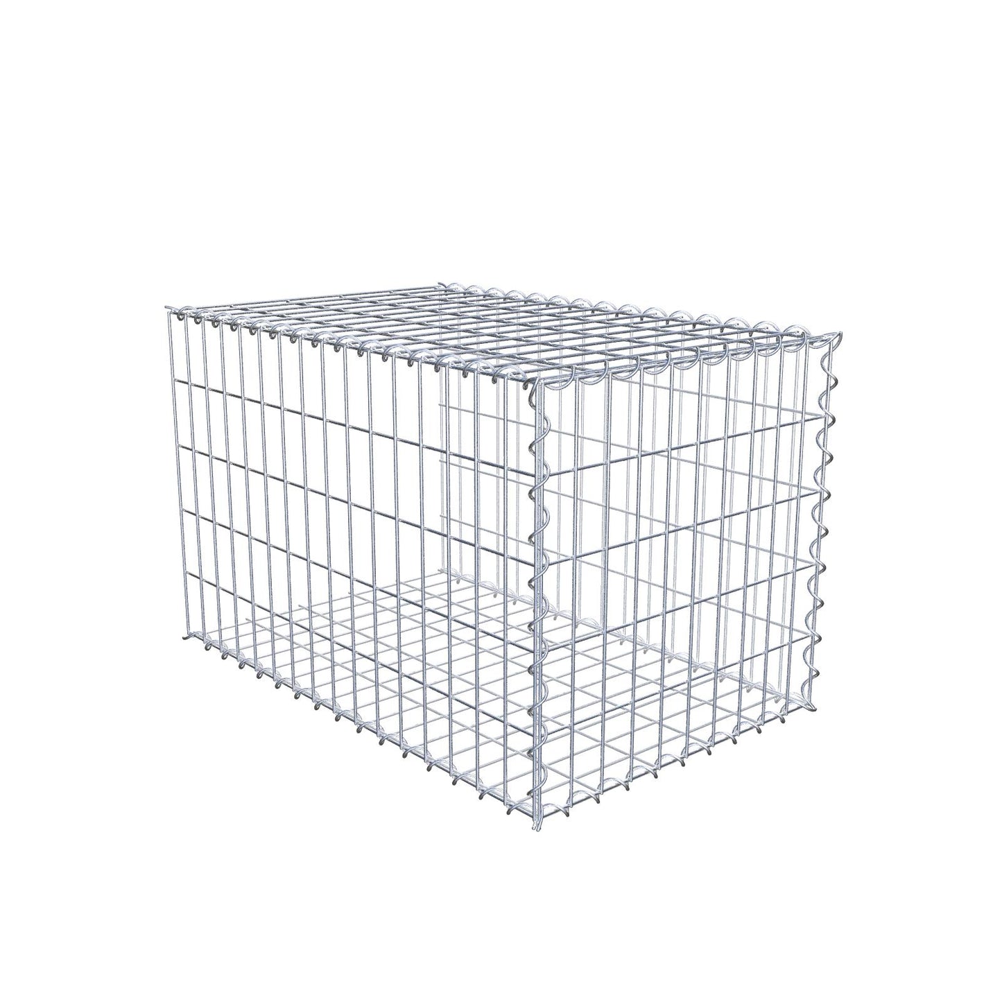 Opvokset gabion type 2 80 cm x 50 cm x 50 cm (L x H x D), maskestørrelse 5 cm x 10 cm, spiral