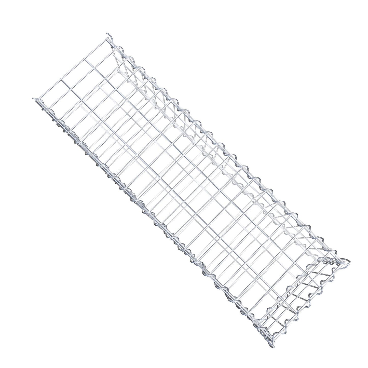 Udvokset gabion type 2 100 cm x 20 cm x 30 cm (L x H x D), maskestørrelse 5 cm x 10 cm, spiral