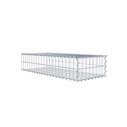 Extra gabion typ 2 100 cm x 20 cm x 40 cm (L x H x D), maskstorlek 5 cm x 10 cm, spiral