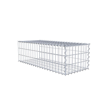 Gabbione aggiuntivo tipo 2 100 cm x 30 cm x 40 cm (L x A x P), maglia 5 cm x 10 cm, spirale