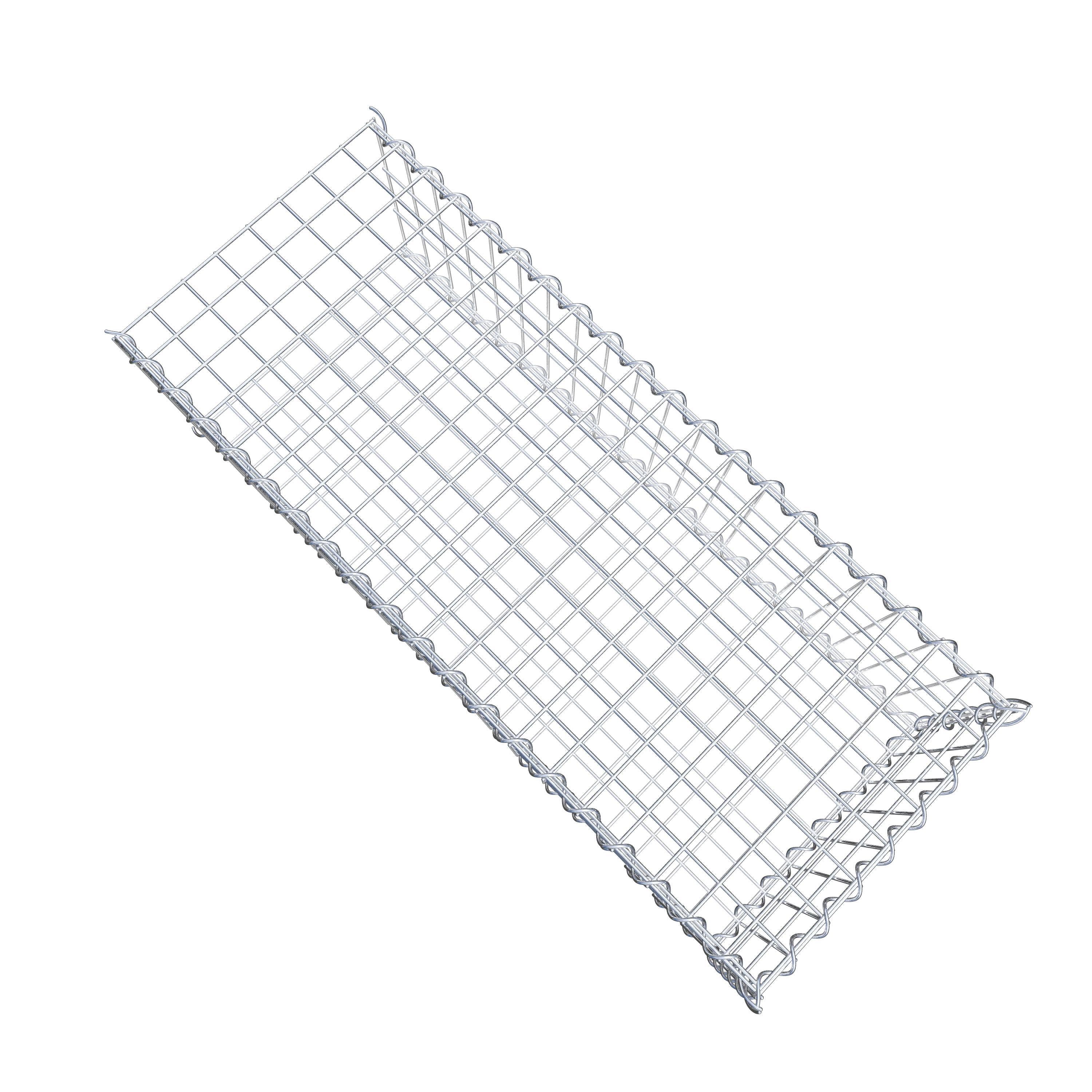 Påväxt gabion typ 2 100 cm x 30 cm x 40 cm (L x H x D), maskstorlek 5 cm x 10 cm, spiral