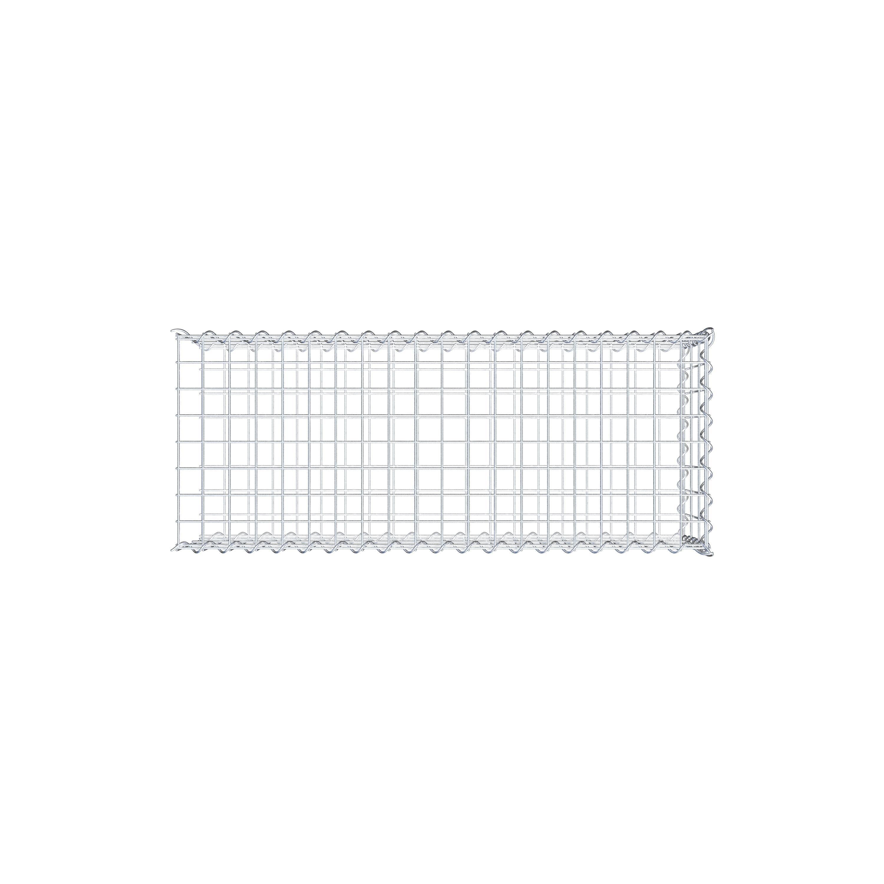 Påväxt gabion typ 2 100 cm x 30 cm x 40 cm (L x H x D), maskstorlek 5 cm x 10 cm, spiral