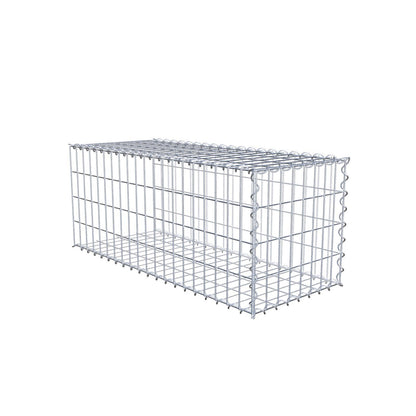 Extra gabion typ 2 100 cm x 40 cm x 40 cm (L x H x D), maskstorlek 5 cm x 10 cm, spiral