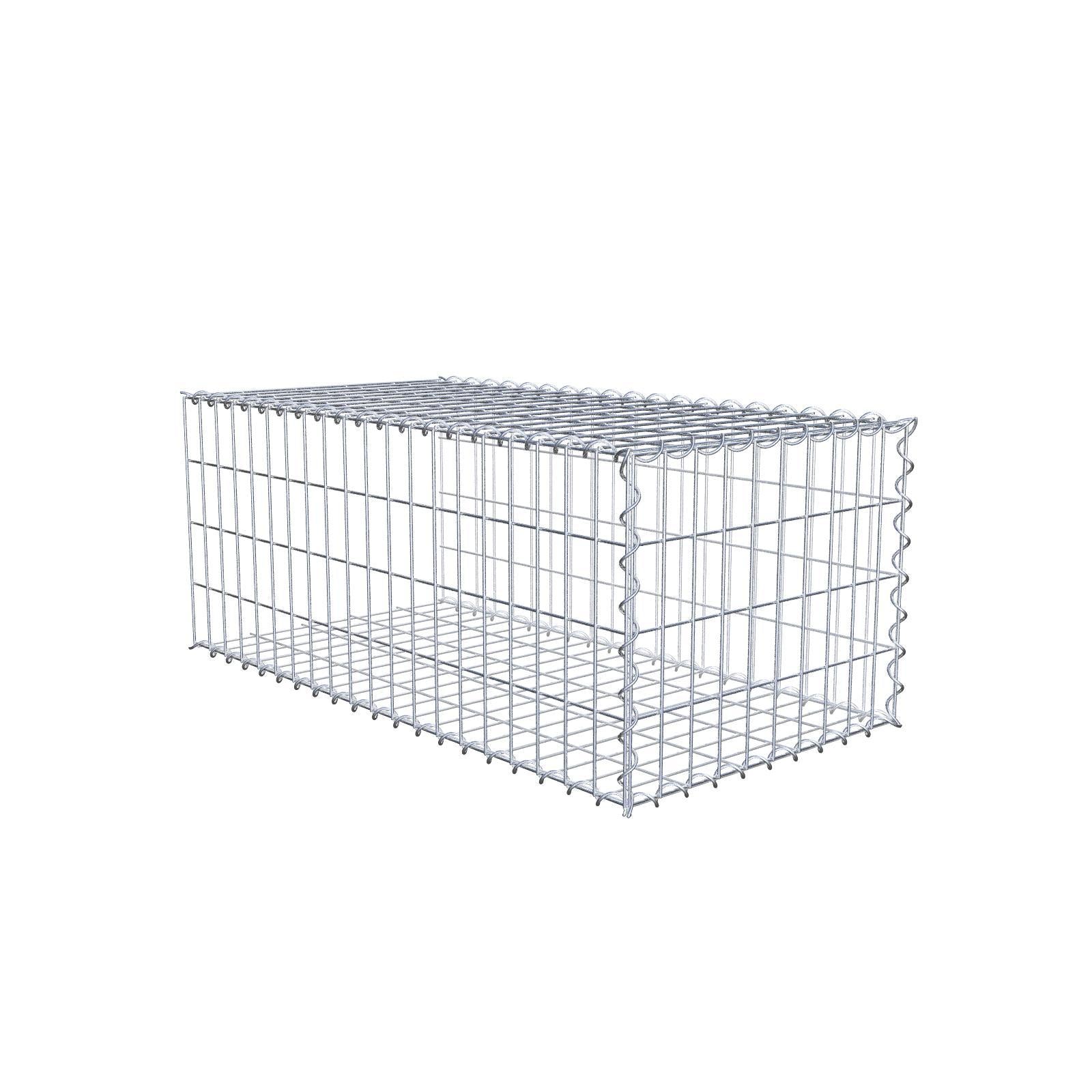 Extra gabion typ 2 100 cm x 40 cm x 50 cm (L x H x D), maskstorlek 5 cm x 10 cm, spiral