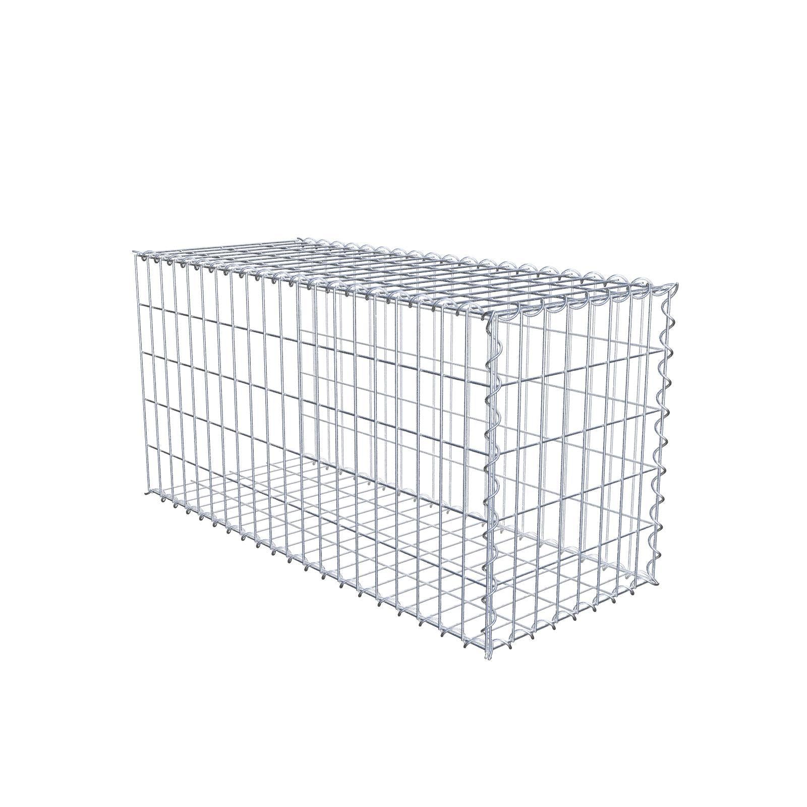 Anbaugabione Typ 2 100 cm x 50 cm x 40 cm (L x H x T), Maschenweite 5 cm x 10 cm, Spirale