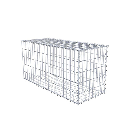 Extra gabion typ 2 100 cm x 50 cm x 40 cm (L x H x D), maskstorlek 5 cm x 10 cm, spiral