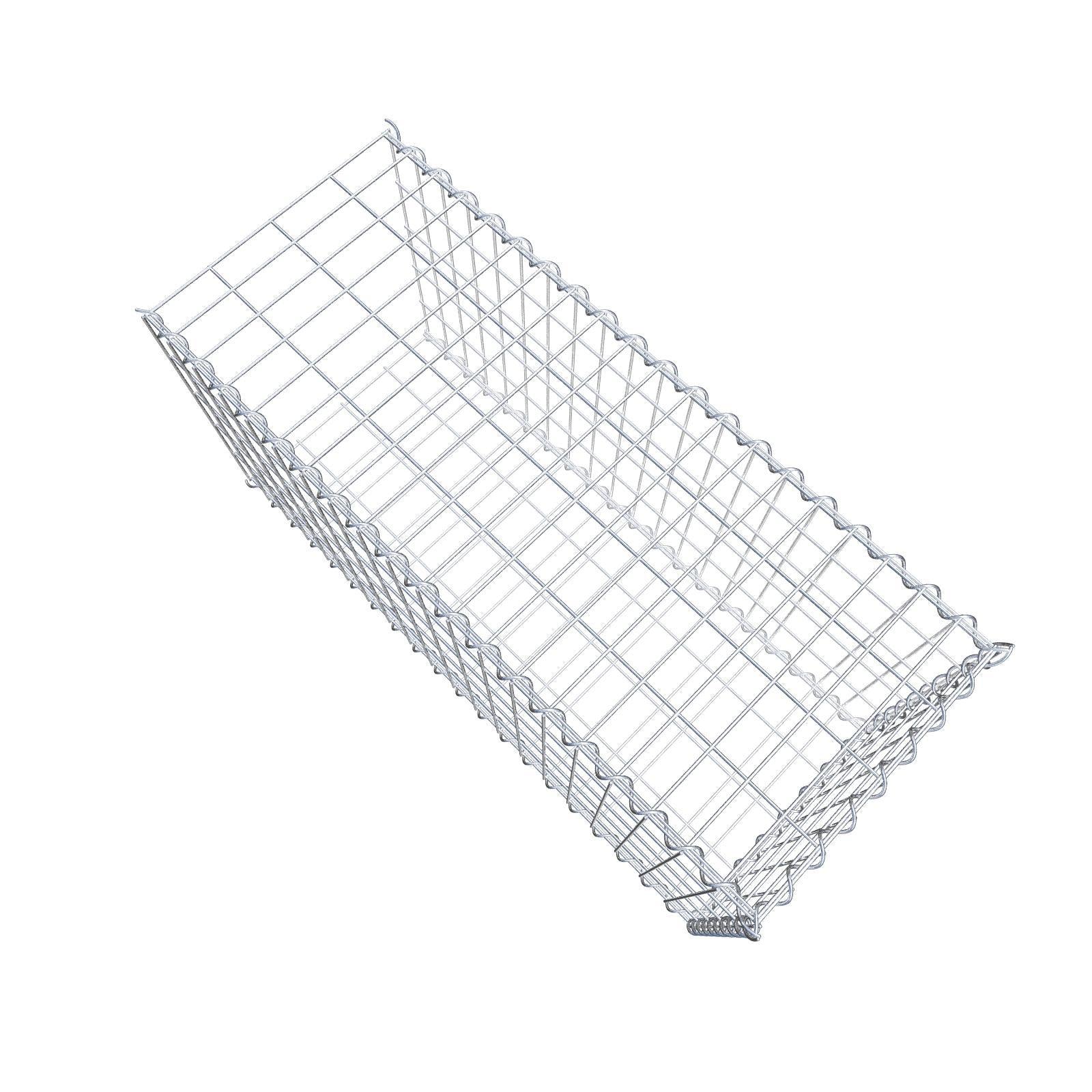 Gabion rapporté type 2 100 cm x 50 cm x 40 cm (L x H x P), mailles 5 cm x 10 cm, spirale