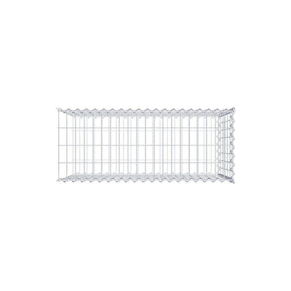 Gabião tipo 2 100 cm x 60 cm x 40 cm (C x A x P), malhagem 5 cm x 10 cm, espiral