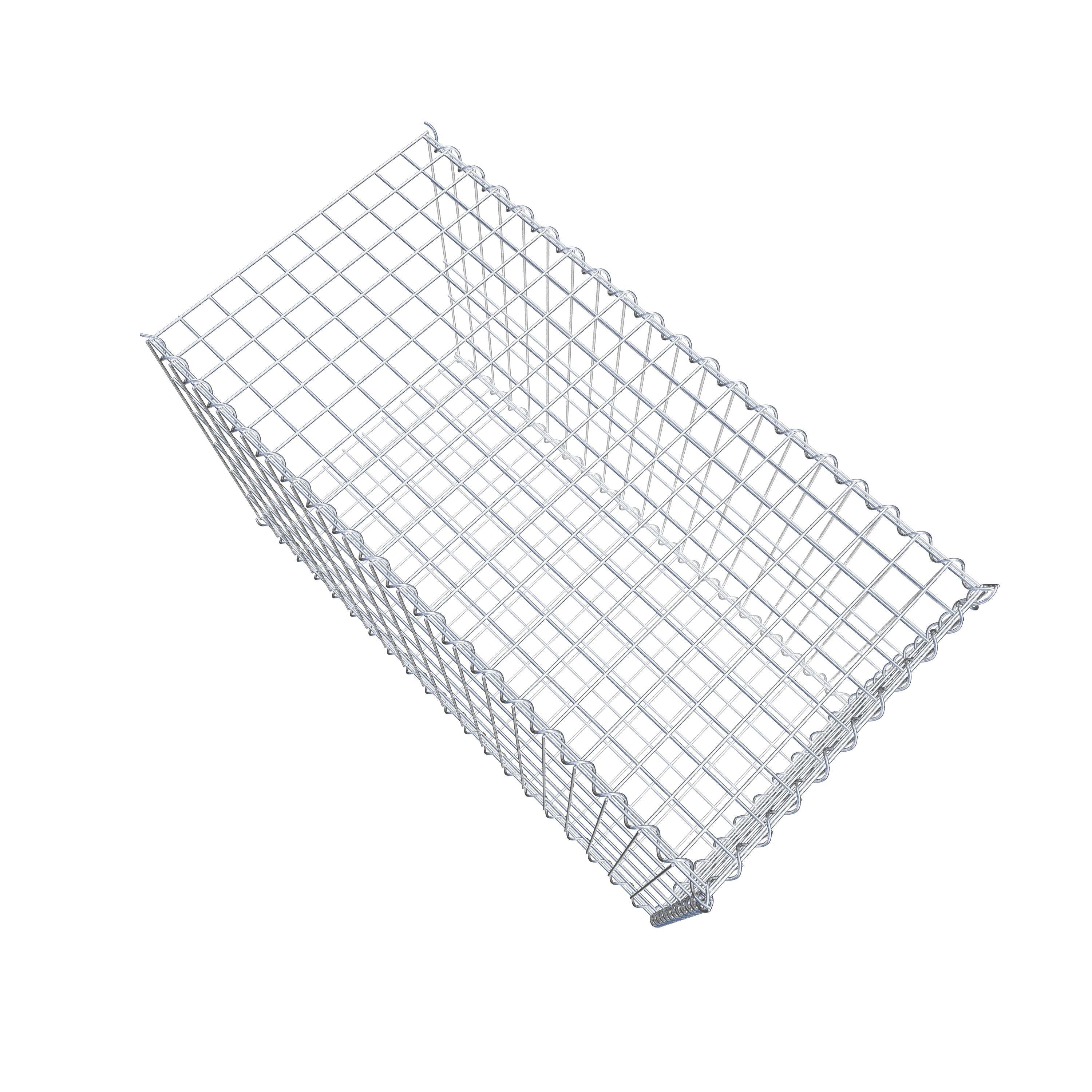 Grown-on gabion type 2 100 cm x 60 cm x 50 cm (L x H x D), mesh size 5 cm x 10 cm, spiral