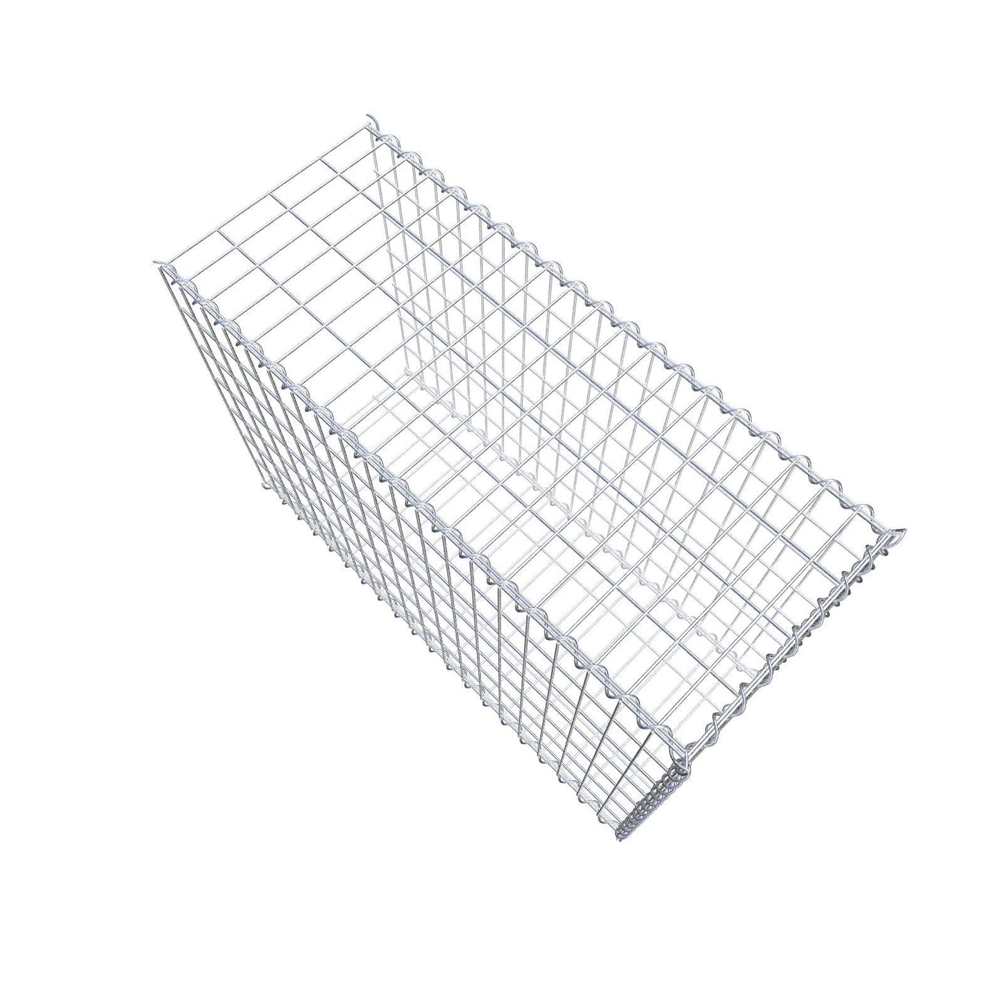 Grown-on gabion type 2 100 cm x 70 cm x 40 cm (L x H x D), mesh size 5 cm x 10 cm, spiral