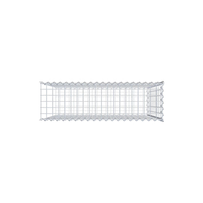 Grown-on gabion type 2 100 cm x 100 cm x 30 cm (L x H x D), mesh size 5 cm x 10 cm, spiral
