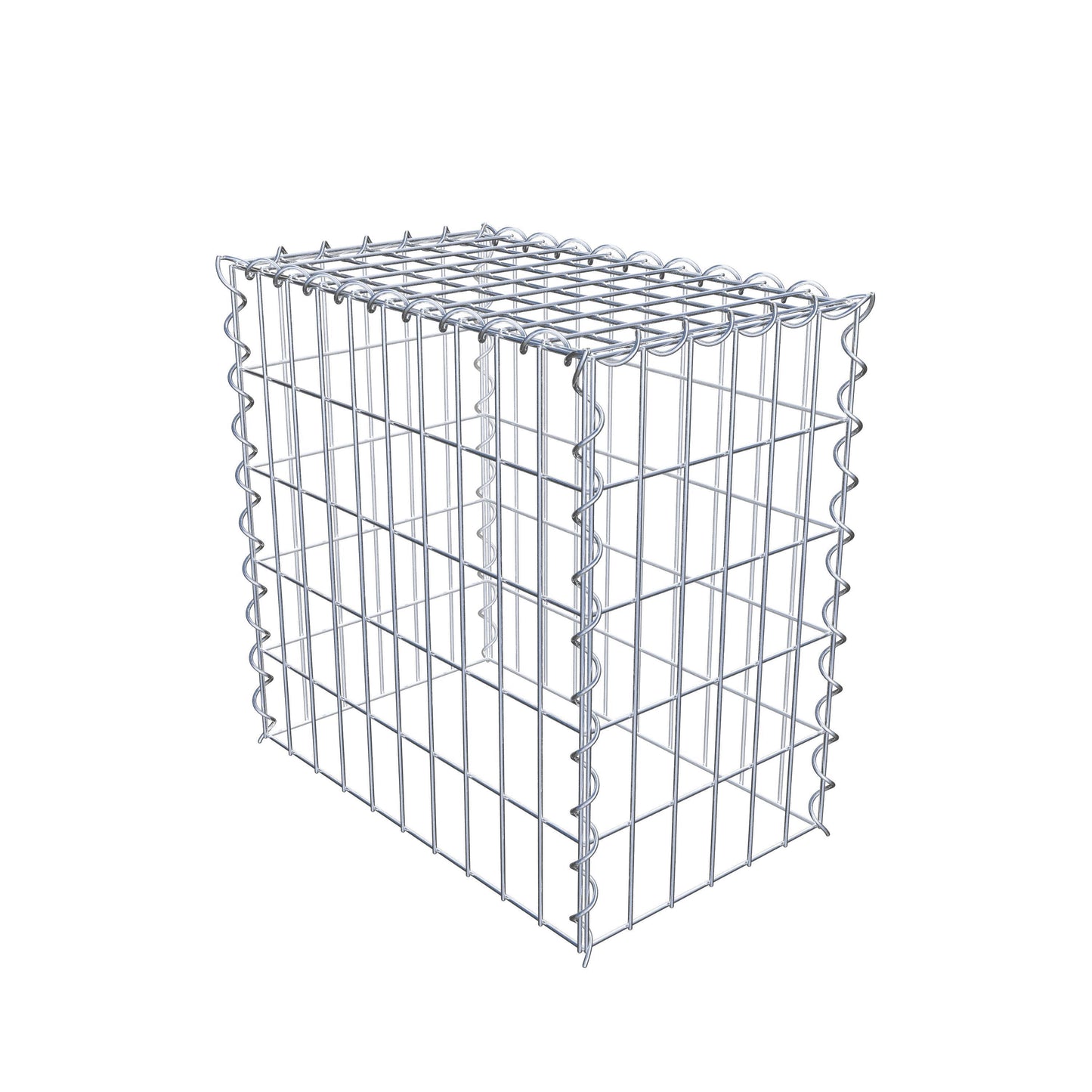 Opvokset gabion type 3 50 cm x 50 cm x 30 cm (L x H x D), maskestørrelse 5 cm x 10 cm, spiral