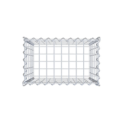 Opvokset gabion type 3 50 cm x 50 cm x 30 cm (L x H x D), maskestørrelse 5 cm x 10 cm, spiral