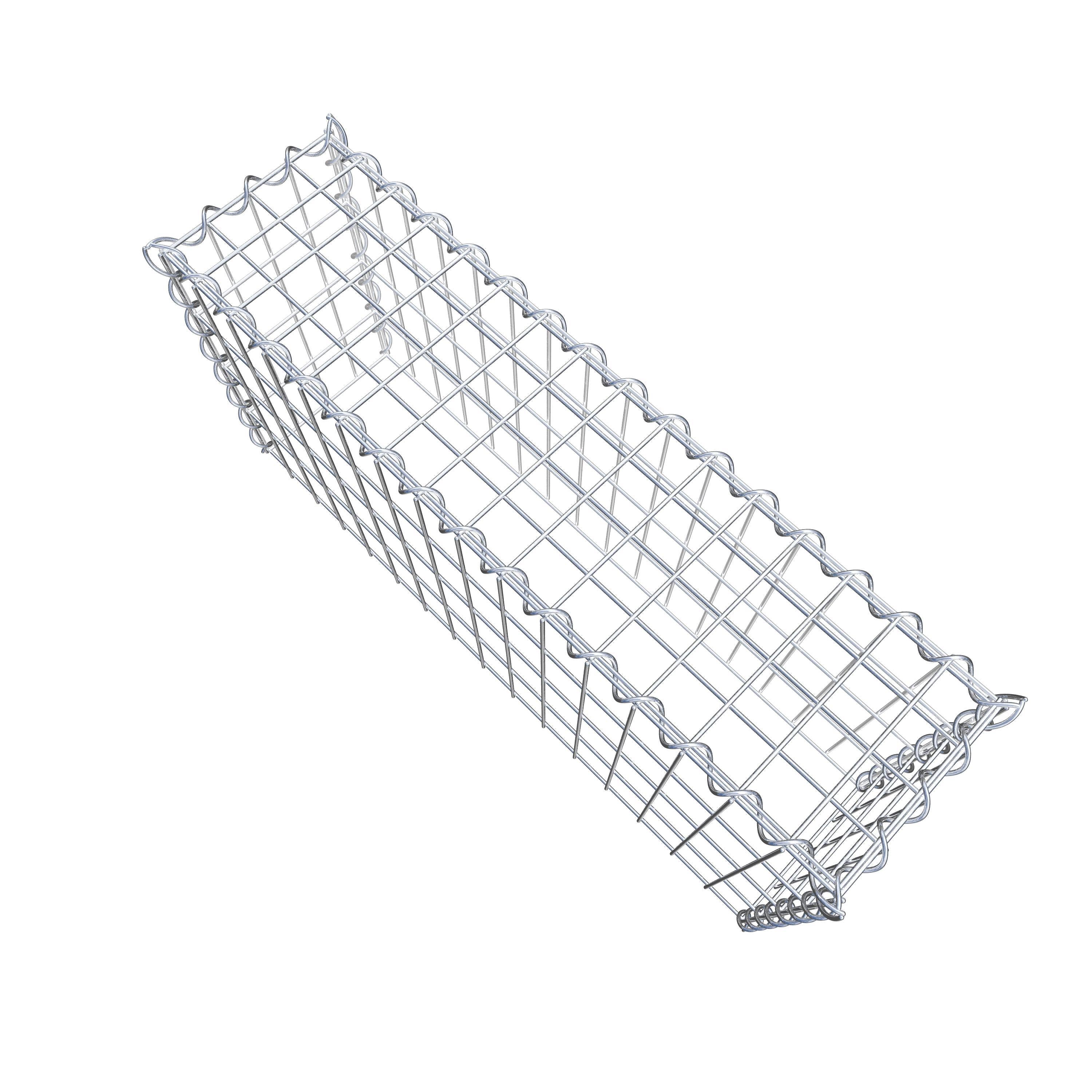 Grown-on gabion type 3 80 cm x 40 cm x 20 cm (L x H x D), mesh size 5 cm x 10 cm, spiral