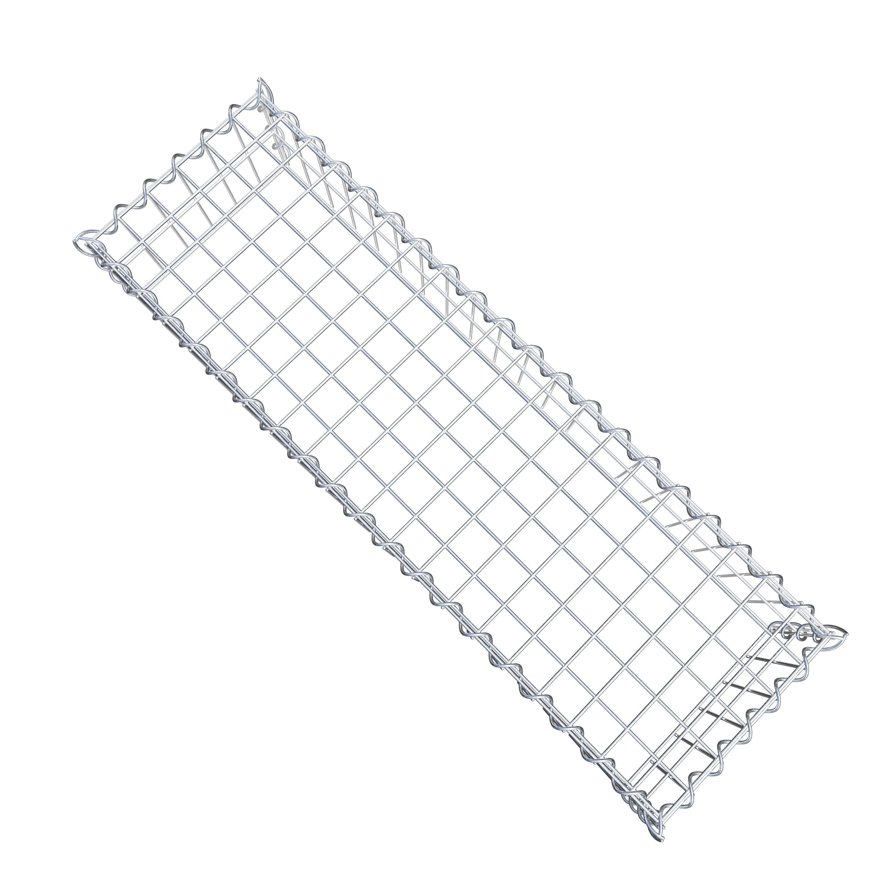 Opvokset gabion type 3 100 cm x 20 cm x 30 cm (L x H x D), maskestørrelse 5 cm x 10 cm, spiral