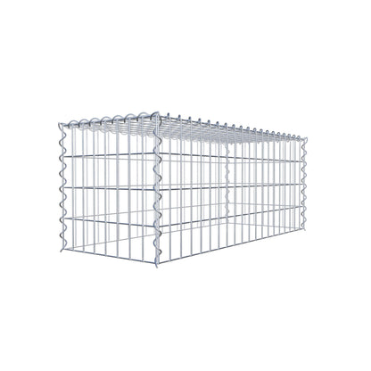 Anbaugabione Typ 3 100 cm x 40 cm x 40 cm (L x H x T), Maschenweite 5 cm x 10 cm, Spirale