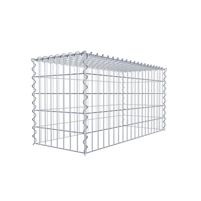 Extra gabion typ 3 100 cm x 50 cm x 40 cm (L x H x D), maskstorlek 5 cm x 10 cm, spiral