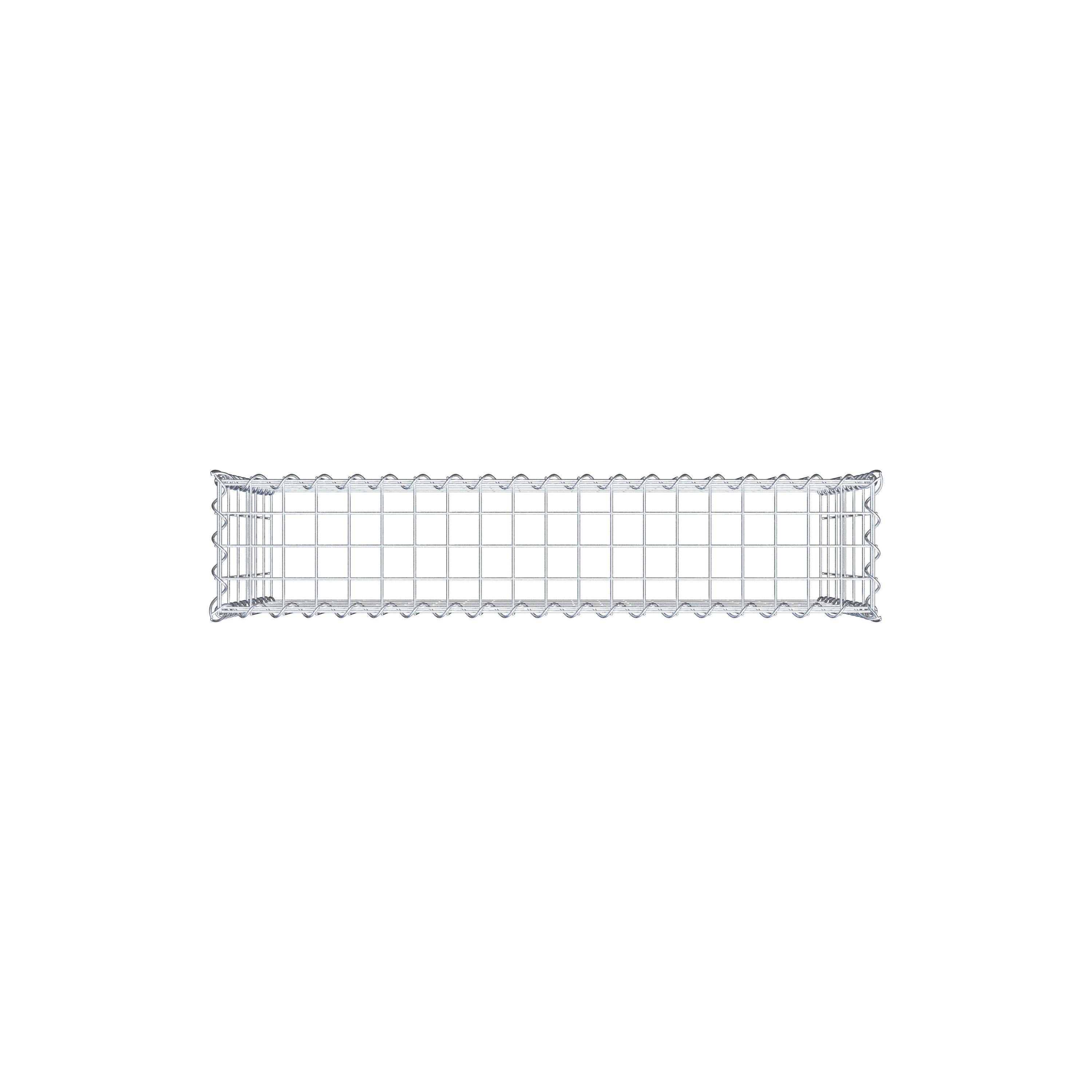 Gabião Tipo 3 100 cm x 60 cm x 20 cm (C x A x P), malhagem 5 cm x 10 cm, espiral