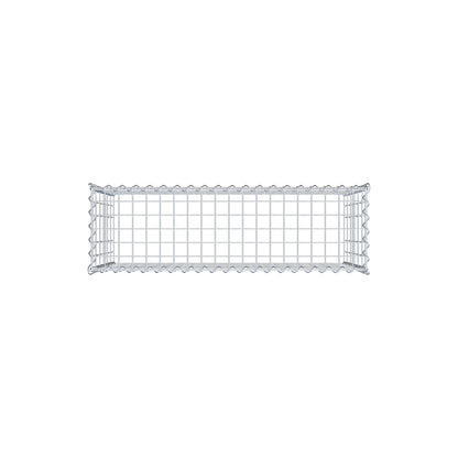 Opvokset gabion type 3 100 cm x 60 cm x 30 cm (L x H x D), maskestørrelse 5 cm x 10 cm, spiral