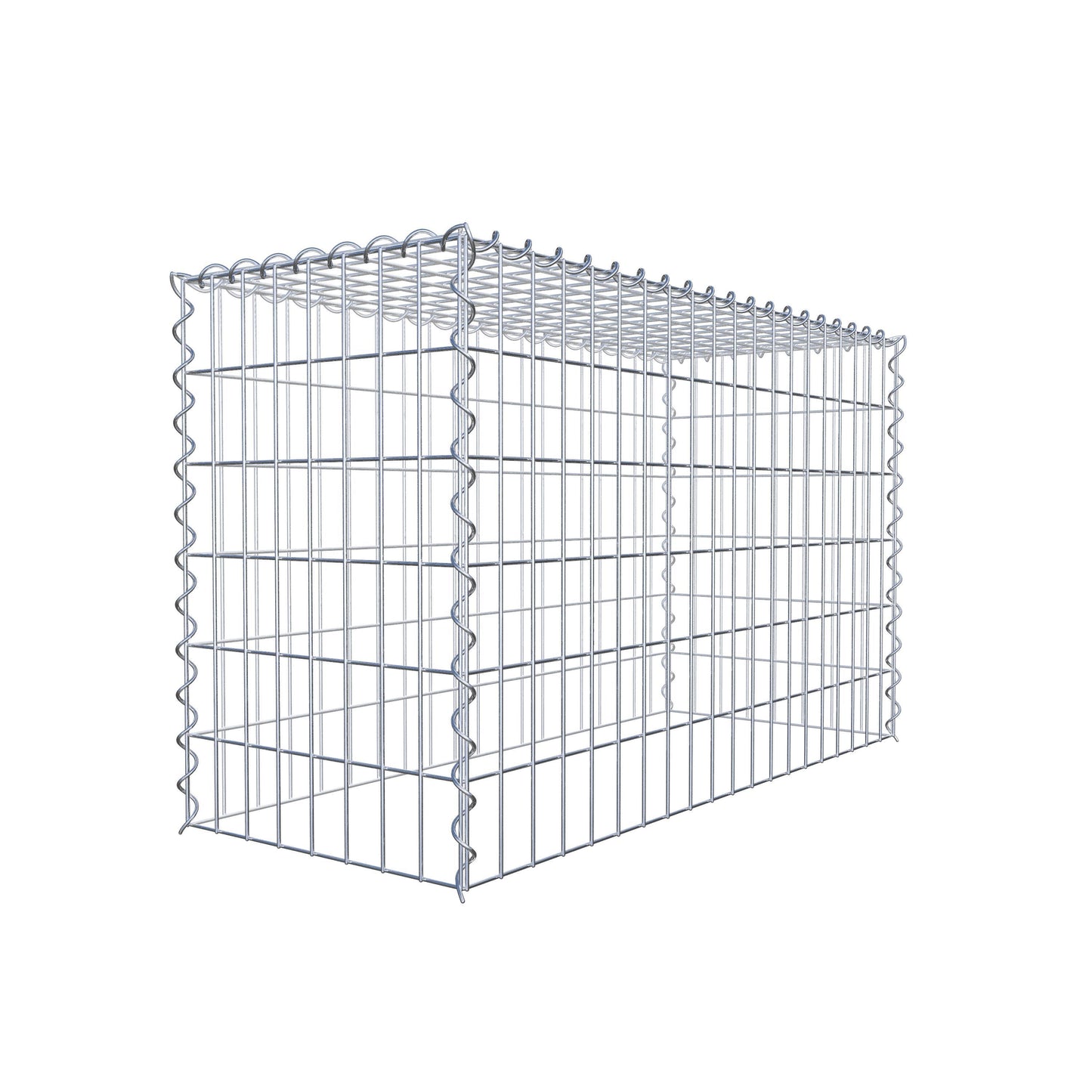 Extra gabion typ 3 100 cm x 60 cm x 40 cm (L x H x D), maskstorlek 5 cm x 10 cm, spiral