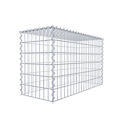 Extra gabion typ 3 100 cm x 60 cm x 40 cm (L x H x D), maskstorlek 5 cm x 10 cm, spiral
