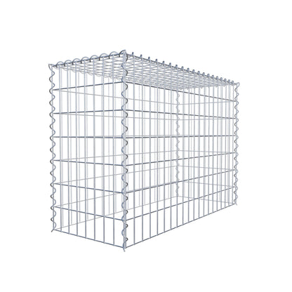 Gabion rapporté type 3 100 cm x 70 cm x 40 cm (L x H x P), mailles 5 cm x 10 cm, spirale