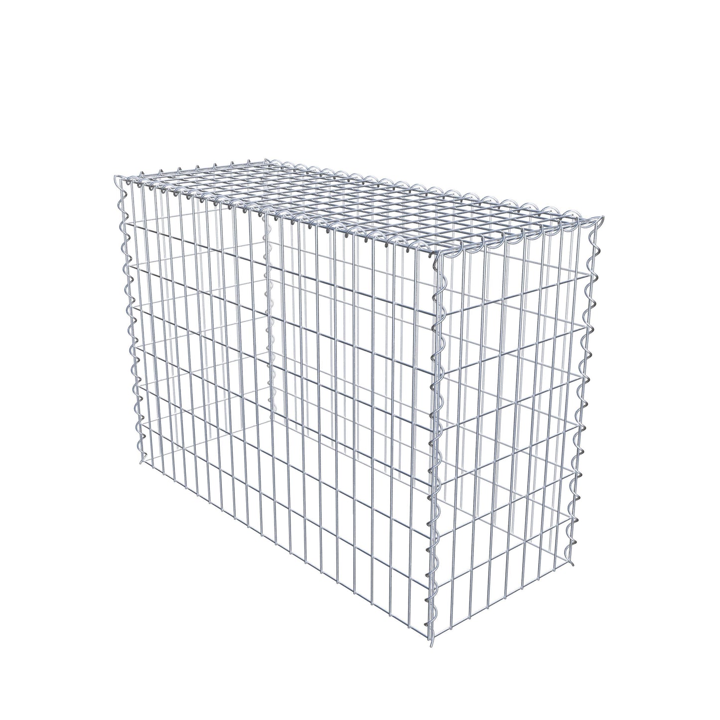 Gabion rapporté type 3 100 cm x 70 cm x 40 cm (L x H x P), mailles 5 cm x 10 cm, spirale