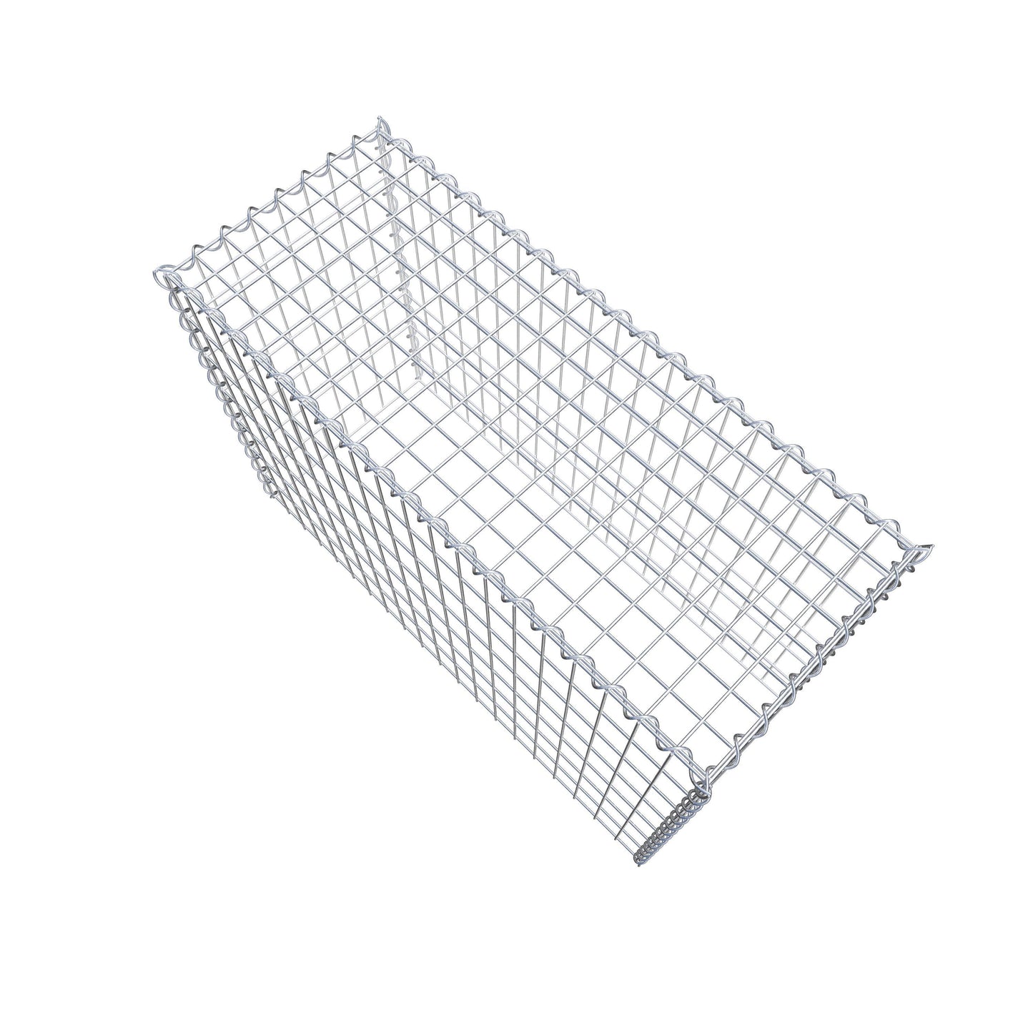 Gabion rapporté type 3 100 cm x 70 cm x 40 cm (L x H x P), mailles 5 cm x 10 cm, spirale