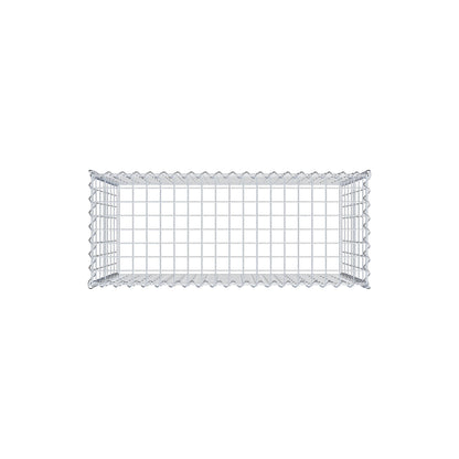 Gabion rapporté type 3 100 cm x 70 cm x 40 cm (L x H x P), mailles 5 cm x 10 cm, spirale