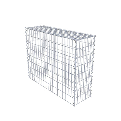 Gavión adulto tipo 3 100 cm x 80 cm x 30 cm (largo x alto x profundidad), tamaño de malla 5 cm x 10 cm, espiral